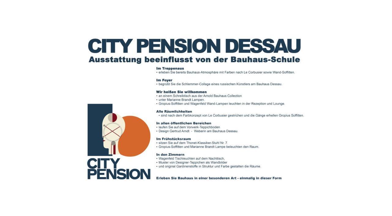 City-Pension Dessau-Rosslau Hotel Екстериор снимка